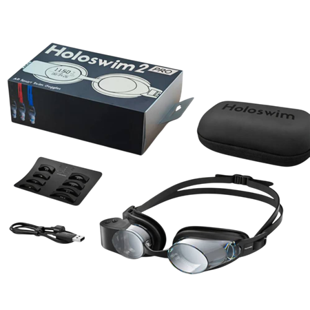 Antiparras Holoswim 2 Plus + HandPlus B2 bundle