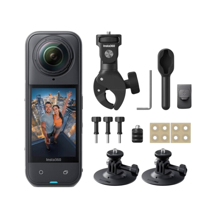 Insta 360 X5 Motorcycle Bundle Midnight Black